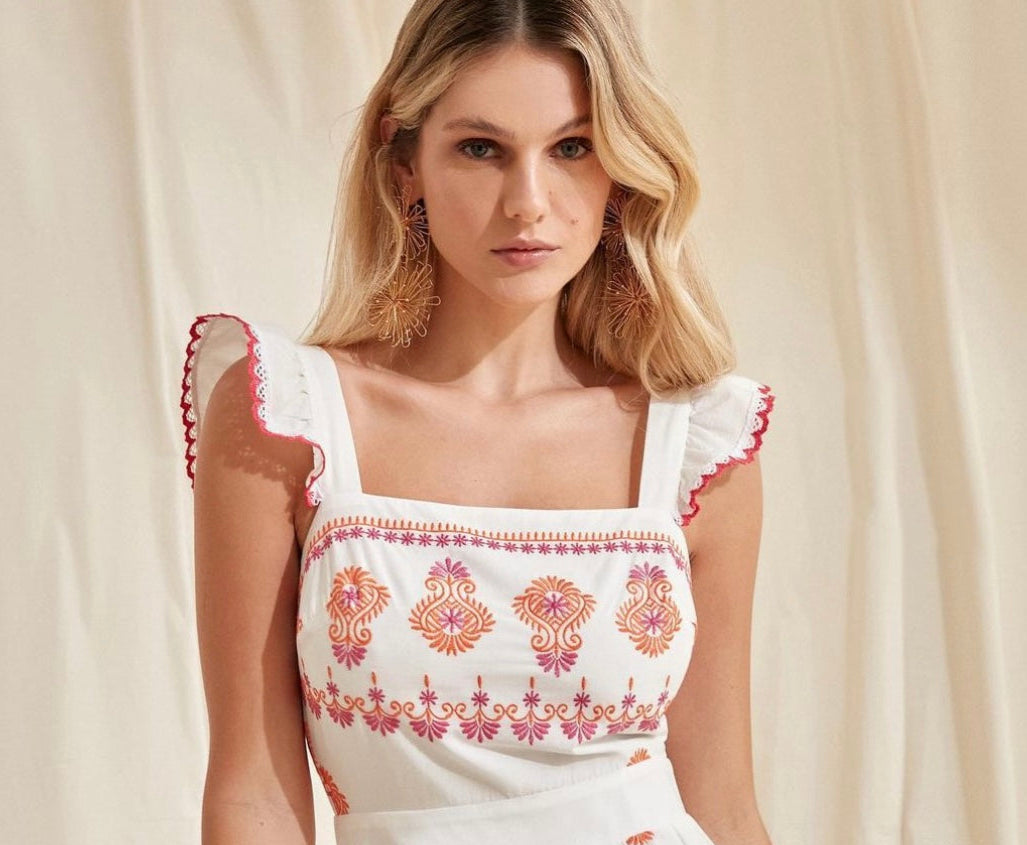 Celestial Embroidery Dress