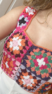 VIBRANT CROCHET CROP TOP