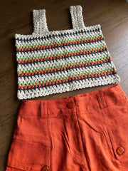 VIBRANT CROCHET CROP TOP