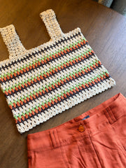 VIBRANT CROCHET CROP TOP