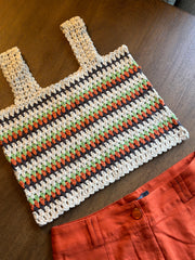 VIBRANT CROCHET CROP TOP